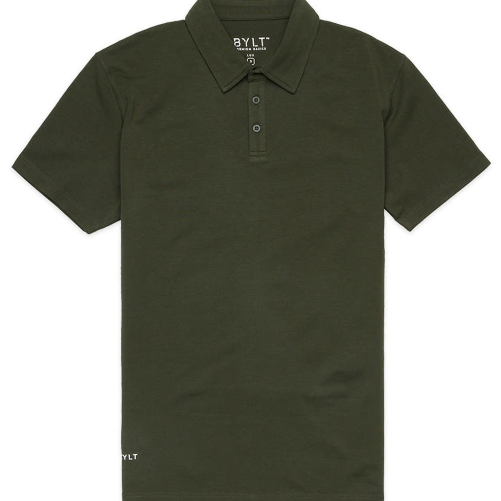 BYLT Basics | Lux Polo Shirt XL Forest Green Short Sleeve
